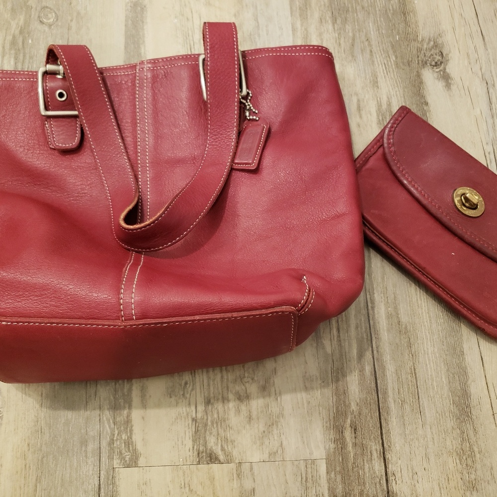 Coach purse and wallet combo